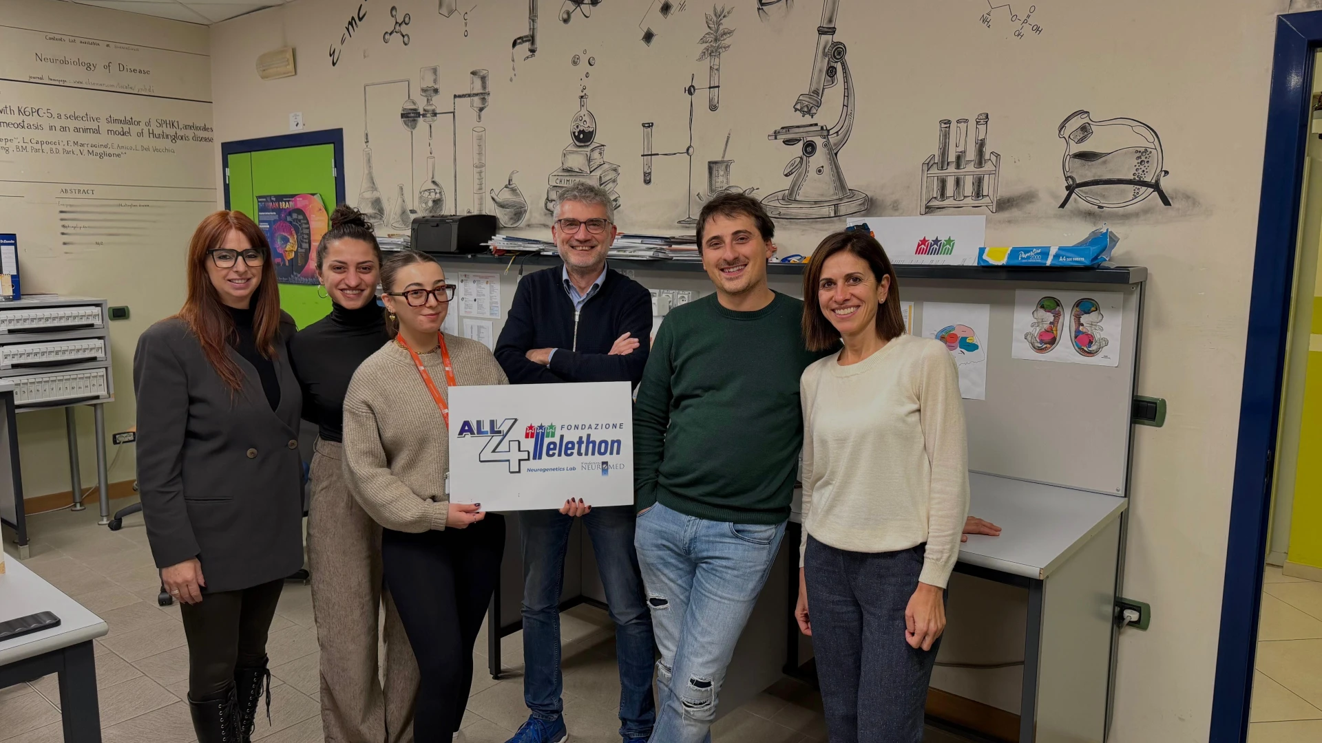 Fondazione Telethon e Fondazione Cariplo sostengono la Fondazione Neuromed per una nuova ricerca sulla malattia di Huntington.